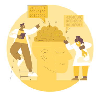 people studying and fixing a brain - <a href="https://www.freepik.com/free-vector/artificial-intelligence-abstract-concept-illustration_20770316.htm#fromView=image_search_similar&page=1&position=0&uuid=0b3702f8-2af1-4d4a-9db3-da2452f8653c">Image by vectorjuice on Freepik</a>